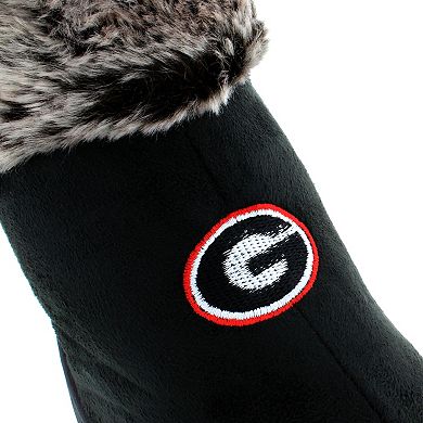 Georgia Bulldogs Women's Faux Fur Boot Slippers