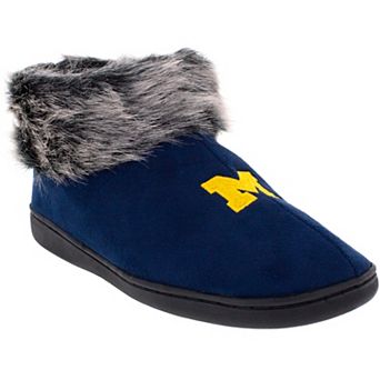 Michigan Wolverines Women's Faux-Fur Slippers