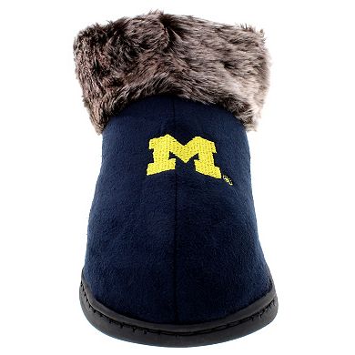 Michigan Wolverines Women's Faux-Fur Slippers