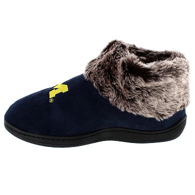 Michigan Wolverines Women's Faux-Fur Slippers