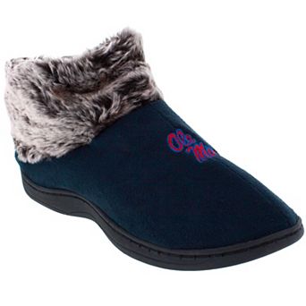 Mississippi Rebels Faux-Fur Slippers
