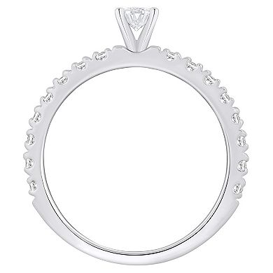 Alyson Layne 14k Gold 1/2 Carat T.W. Diamond Oval Engagement Ring