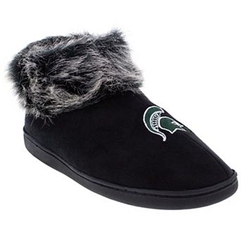 Michigan State Spartans Faux-Fur Slippers