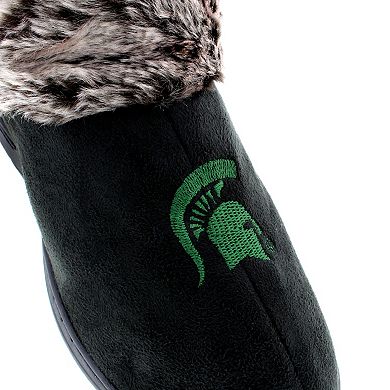 Michigan State Spartans Faux-Fur Slippers