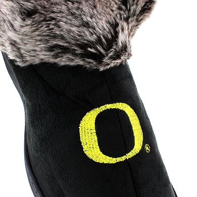 Oregon Ducks Faux-Fur Slippers