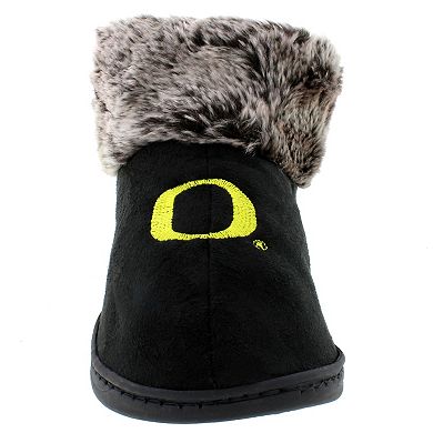 Oregon Ducks Faux-Fur Slippers
