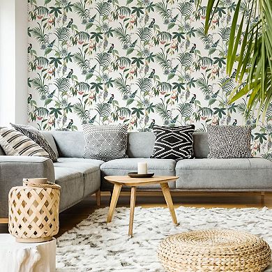Superfresco Dark Tropical Floral Removable Wallpaper