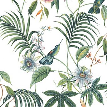 Superfresco Dark Tropical Floral Removable Wallpaper