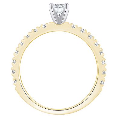 Alyson Layne 14k Gold 1/2 Carat T.W. Diamond Round Cut Embellished Band Engagement Ring