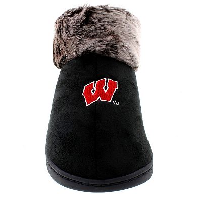Wisconsin Badgers Faux-Fur Slippers