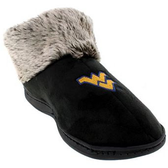 West Virginia Mountaineers Faux-Fur Slippers