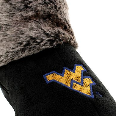 West Virginia Mountaineers Faux-Fur Slippers