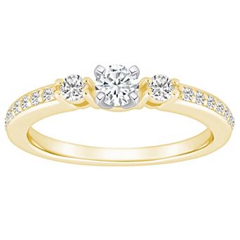 Alyson Layne 14k Gold 1/2 Carat T.W. Diamond Round Cut Engagement Ring