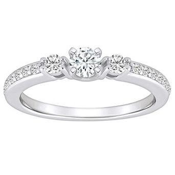 Alyson Layne 14k Gold 1/2 Carat T.W. Diamond Round Cut Engagement Ring