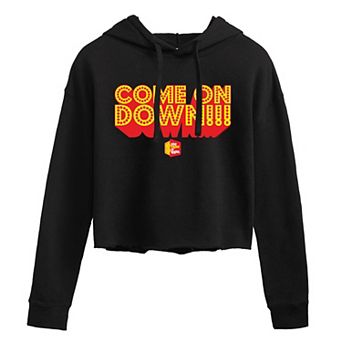 Juniors' The Price Is Right "Come On Down!!!" Cropped Hoodie