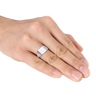 Men's Stella Grace Sterling Silver 1/10 Carat T.W. Diamond Fashion Ring