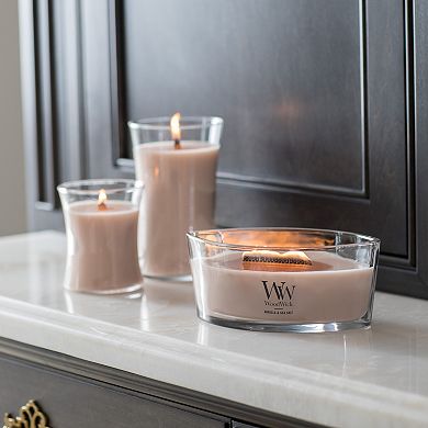 WoodWick Vanilla & Sea Salt 9.7-oz. Hourglass Candle Jar