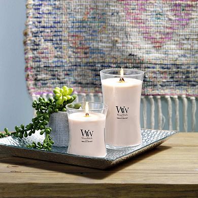 WoodWick Vanilla & Sea Salt 9.7-oz. Hourglass Candle Jar
