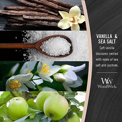 WoodWick Vanilla & Sea Salt 9.7-oz. Hourglass Candle Jar