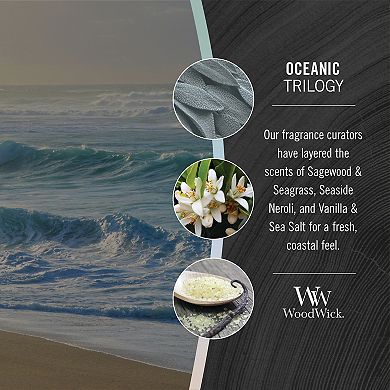 WoodWick Oceanic Trilogy 16-oz. Ellipse Candle Jar