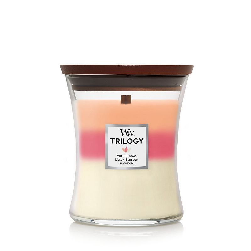 WoodWick Blooming Orchard Trilogy 9.7-oz. Hourglass Candle Jar, Multicolor