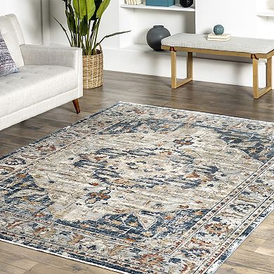 nuLoom Josephine Winged Cartouche Area Rug