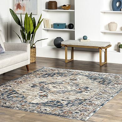 nuLoom Josephine Winged Cartouche Area Rug