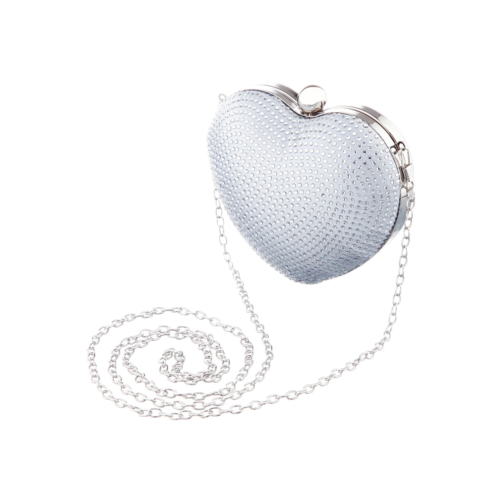 N by Nina M-Cupid Heart Clutch Bag, Gray