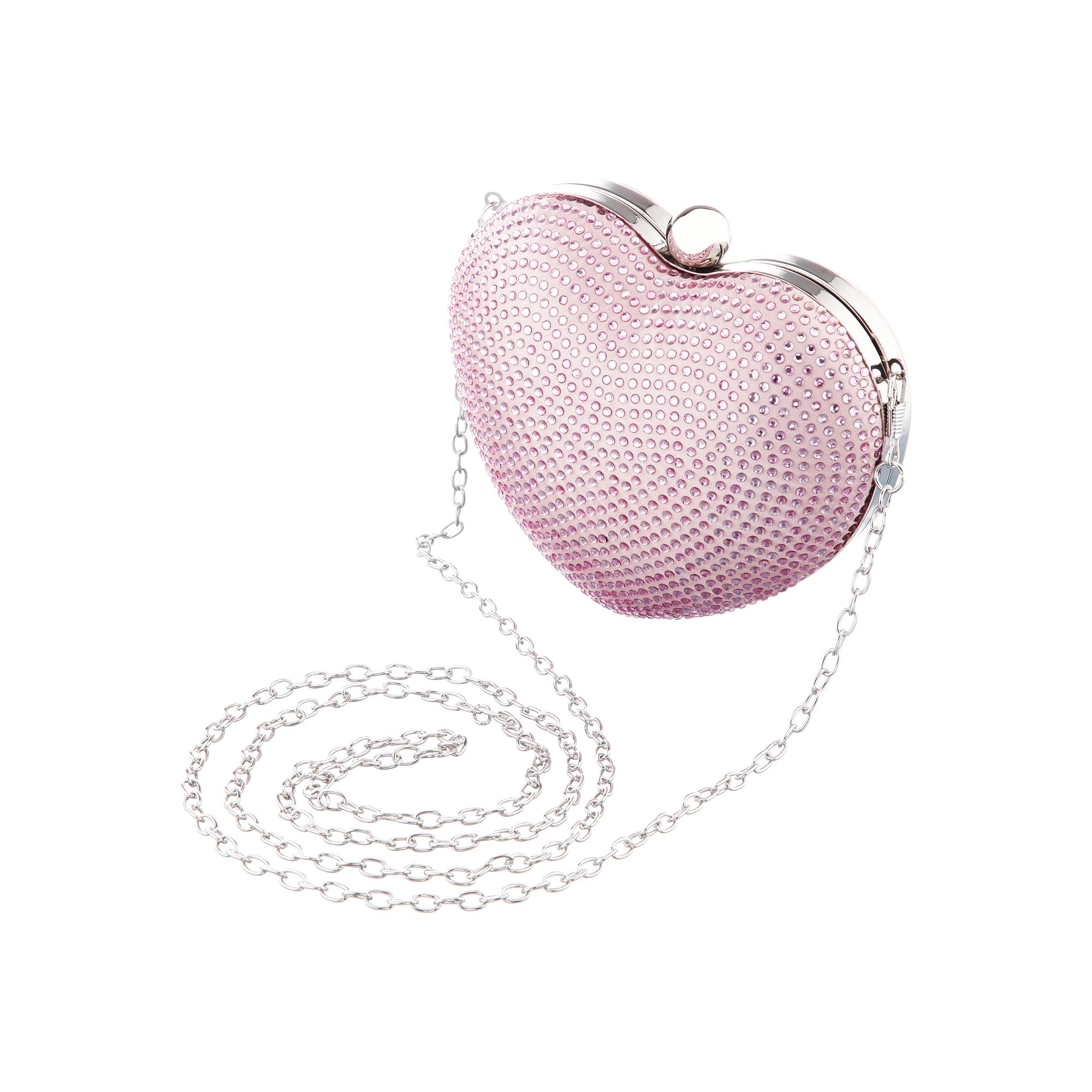N by Nina M-Cupid Heart Clutch Bag, Pink