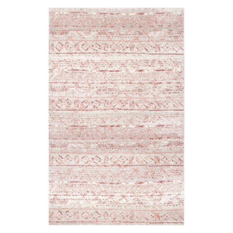 nuLoom Transitional Moroccan Hattie Area Rug, Pink, 8X10 Ft