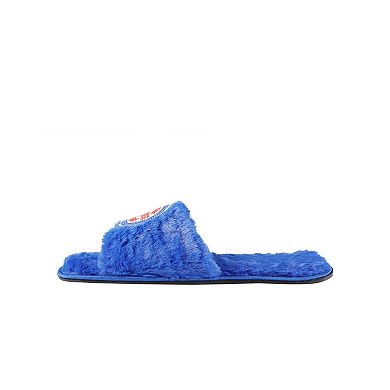 Women's FOCO Royal Chicago Cubs Rhinestone Fuzzy Slippers