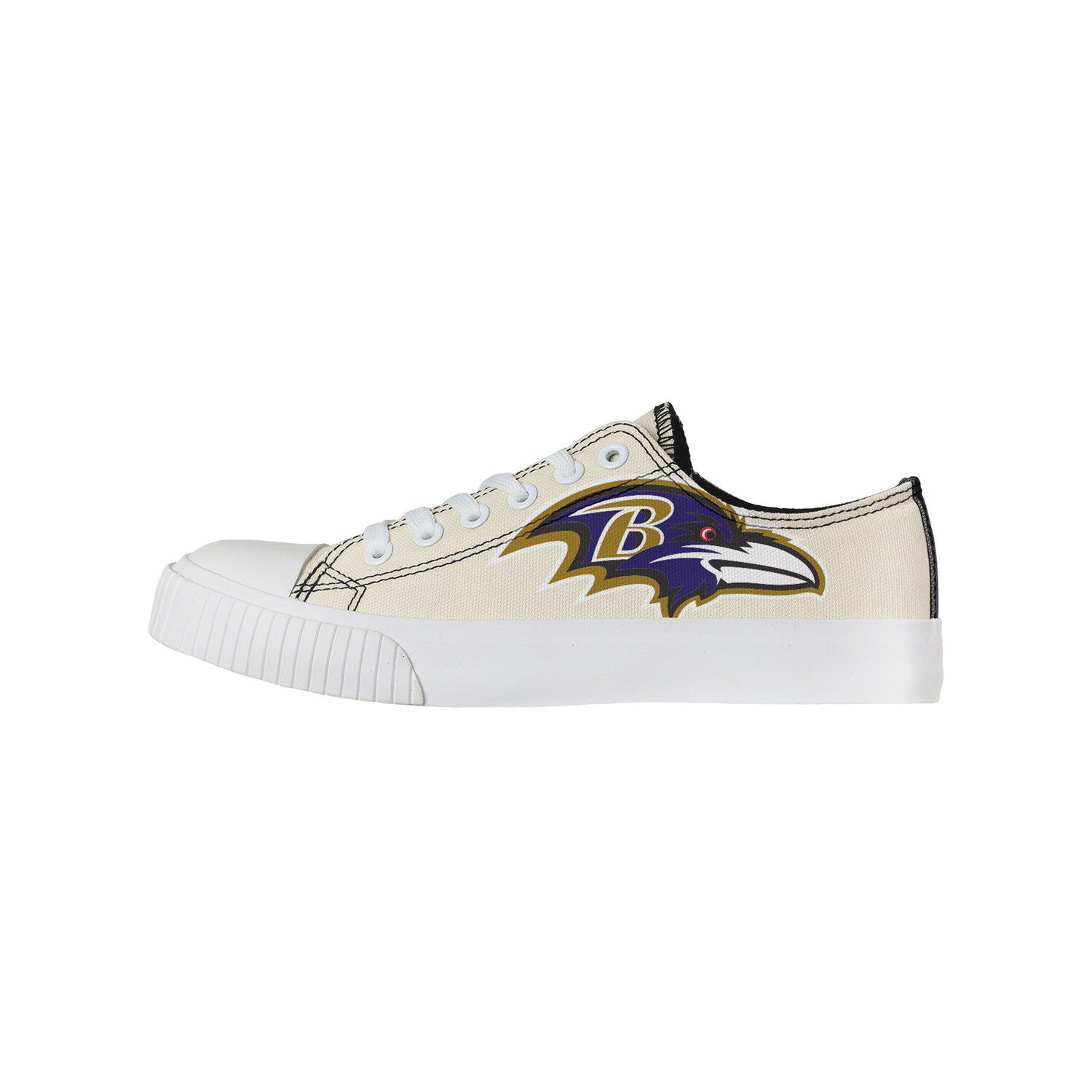 Pittsburgh Steelers FOCO Women's Low Top Canvas Shoes - Cream