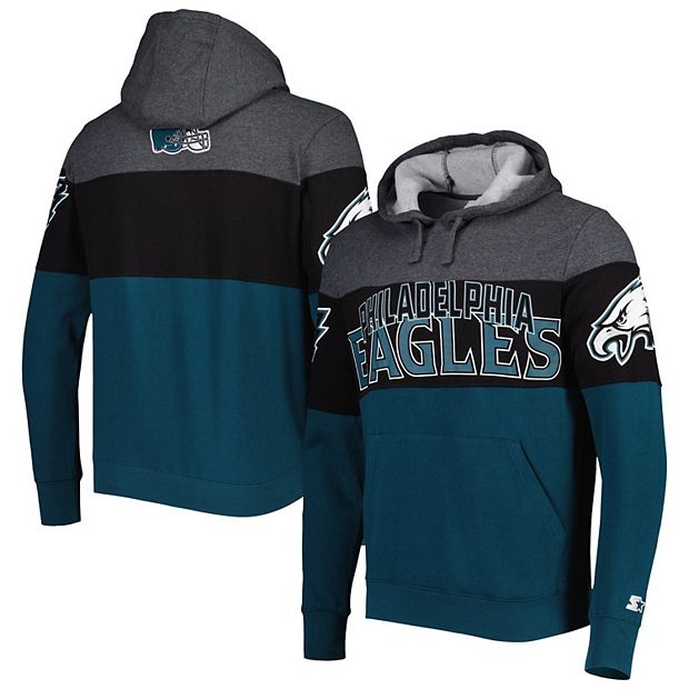 Women's Philadelphia Eagles Heather Charcoal Plus Size Fleece Full