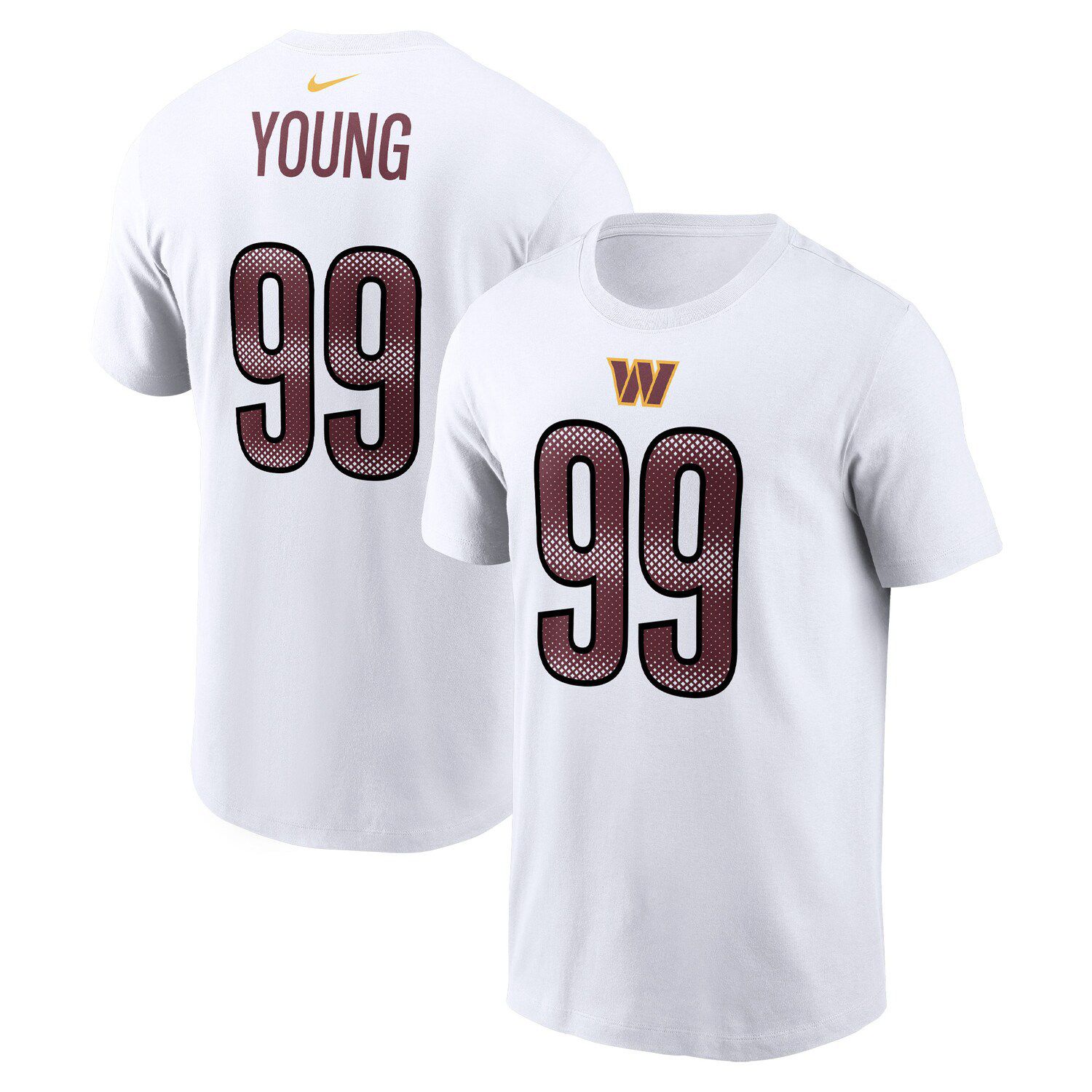 Chase Young Washington Football Team Preschool Mainliner Player Name &  Number T-Shirt - Burgundy