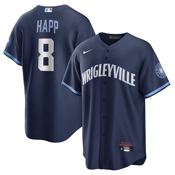 Ian Happ Chicago Cubs Majestic Official Name & Number T-Shirt - Royal