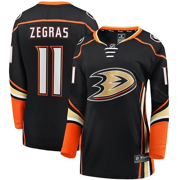 Women's Fanatics Branded Trevor Zegras Black Anaheim Ducks Home Breakaway  Player Jersey