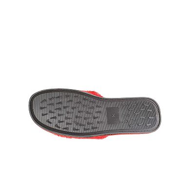 Women's FOCO Red Philadelphia 76ers Rhinestone Fuzzy Slippers