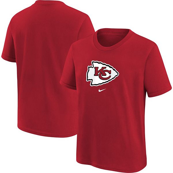 Youth Nike Red Kansas City Chiefs Logo T-Shirt