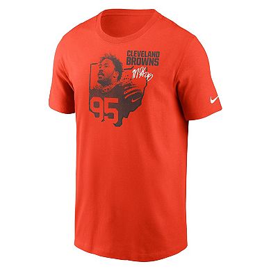 Men's Nike Myles Garrett Orange Cleveland Browns Player Graphic T-Shirt