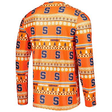 Men's Concepts Sport Orange Syracuse Orange Swivel Long Sleeve T-Shirt & Pants Sleep Set