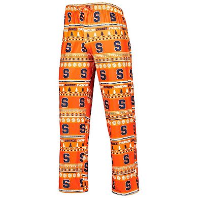 Men's Concepts Sport Orange Syracuse Orange Swivel Long Sleeve T-Shirt & Pants Sleep Set
