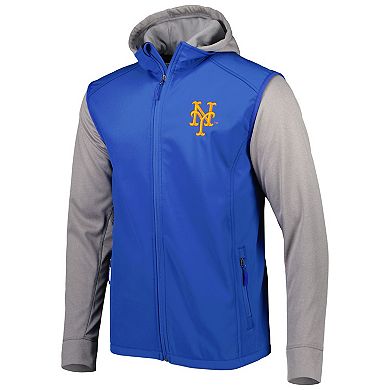 Men's Dunbrooke Royal/Heather Gray New York Mets Alpha Full-Zip Jacket