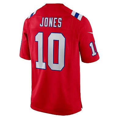 Youth Nike Mac Jones Red New England Patriots Game Jersey