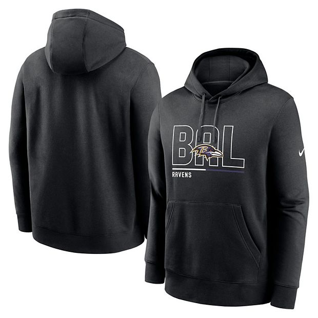 Nike Baltimore Ravens Fan Gear Wordmark Performance Pullover