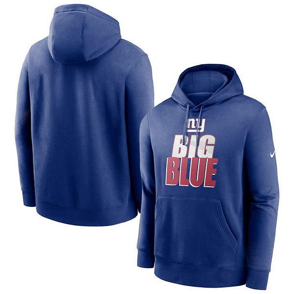 Men's Nike Royal New York Giants Fan Gear Local Club Pullover Hoodie