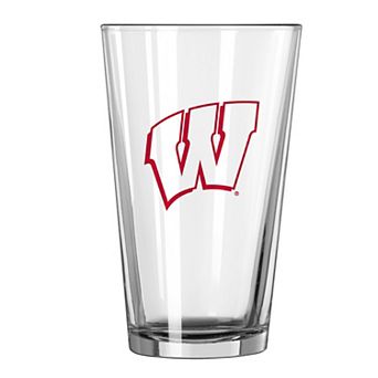 Wisconsin Badgers 16oz. Team Wordmark Game Day Pint Glass
