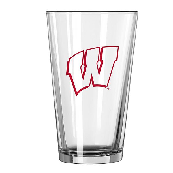 Wisconsin Badgers 16oz. Team Wordmark Game Day Pint Glass