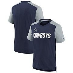 Girls Youth Dallas Cowboys New Era Gray Ringer T-Shirt