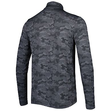 Men's Antigua Black Washington Commanders Brigade Quarter-Zip Sweatshirt