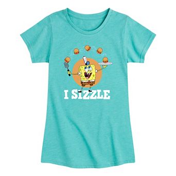 Girls 7-16 SpongeBob I Sizzle Tee